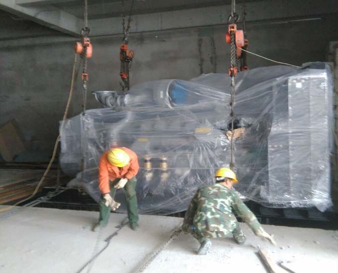 16噸發(fā)電機組下負(fù)三層展示